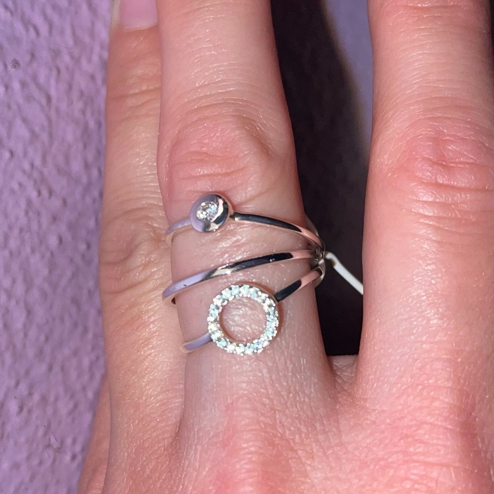 Three Stackable Silver Rings | Brand New | Size 7